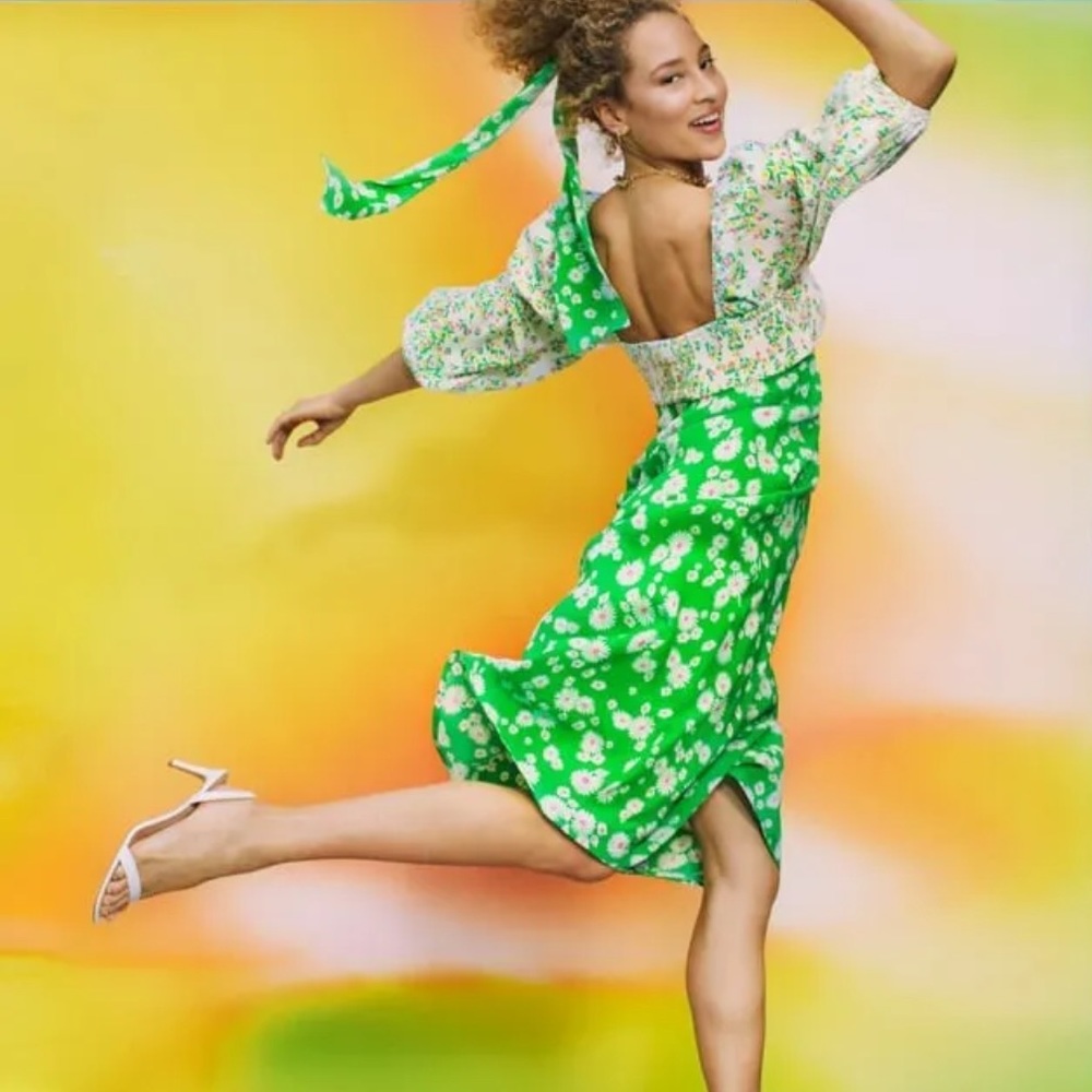 Rixo green dress